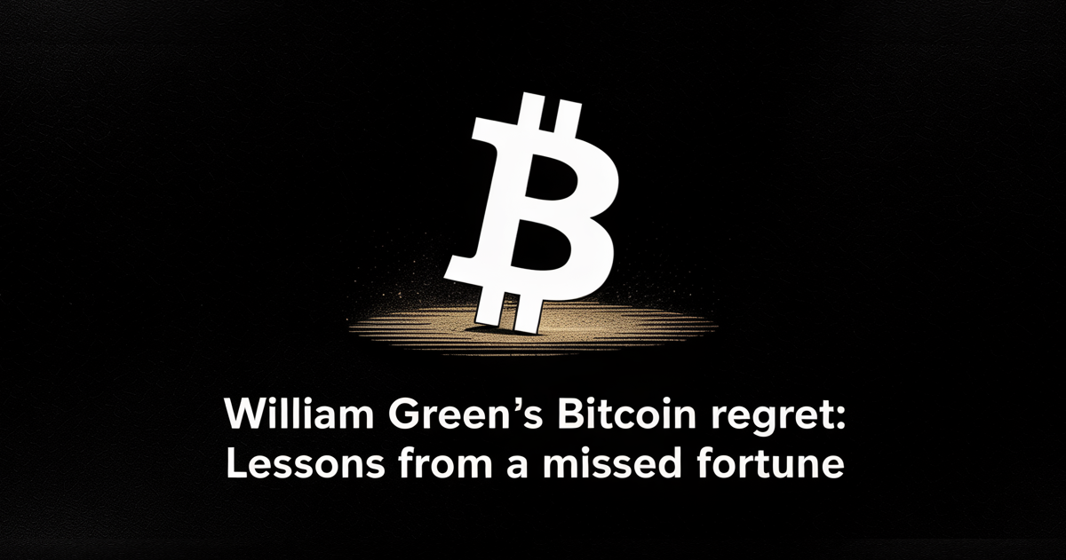 William Green’s Bitcoin Regret: Lessons From a Missed Fortune