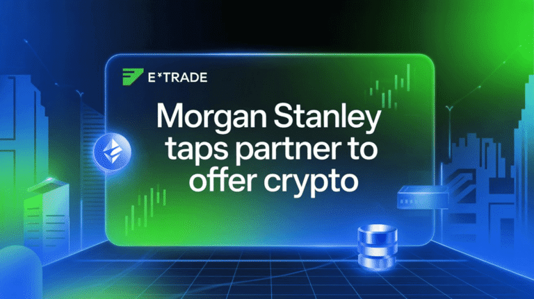 morgan stanley taps partner to offer crypto to e trade clients