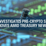 US Investigates Pre-Crypto Stock Moves Amid Treasury