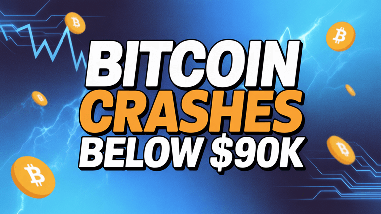 bitcoin crashes below 90k