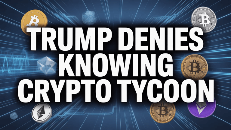 trump denies knowing crypto tycoon
