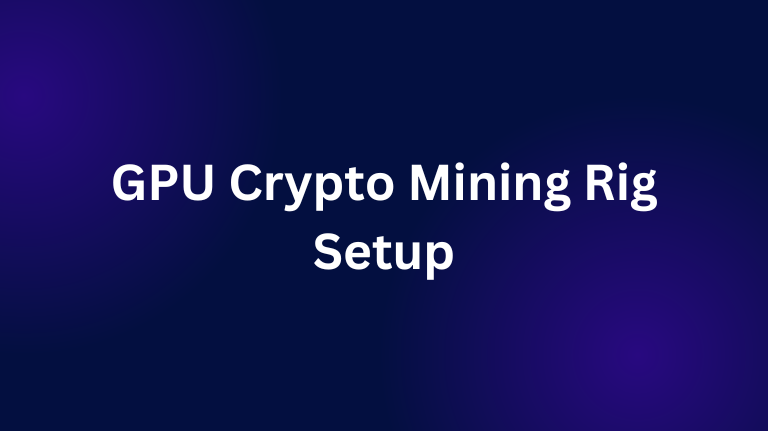 6 GPU Crypto Mining Rig Setup