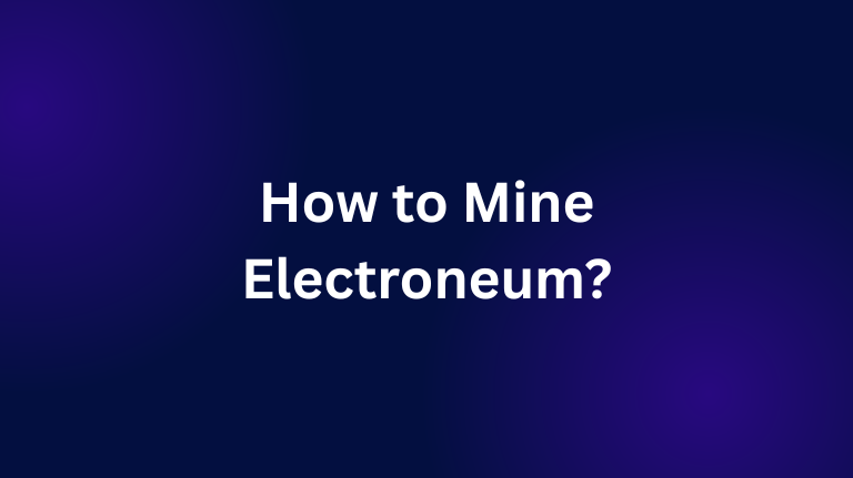 How to Mine Electroneum