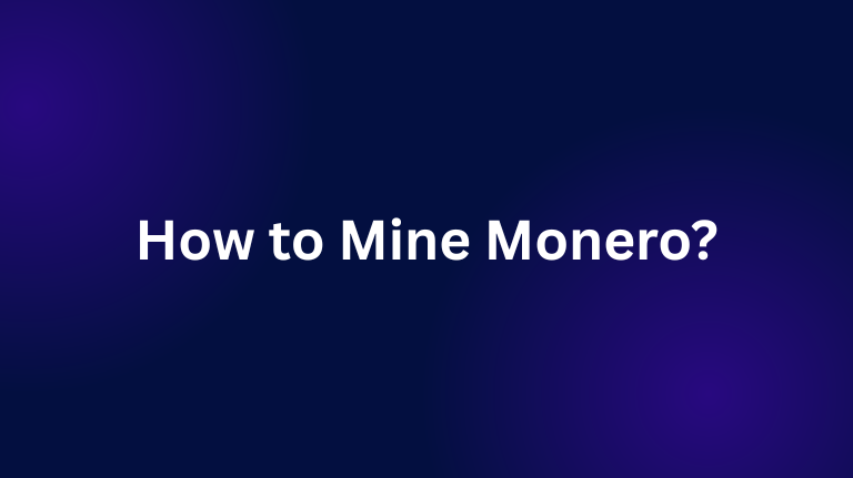 how to mine monero